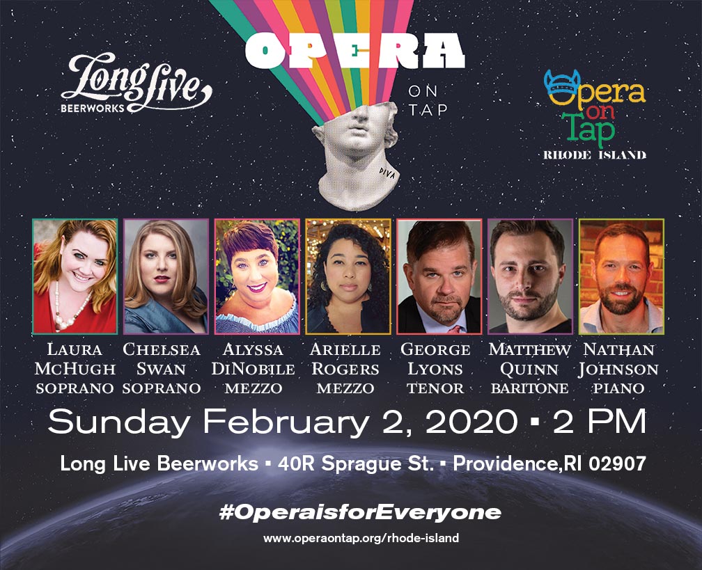Opera on Tap at Long Live Beerworks February 2 2020 2 PM